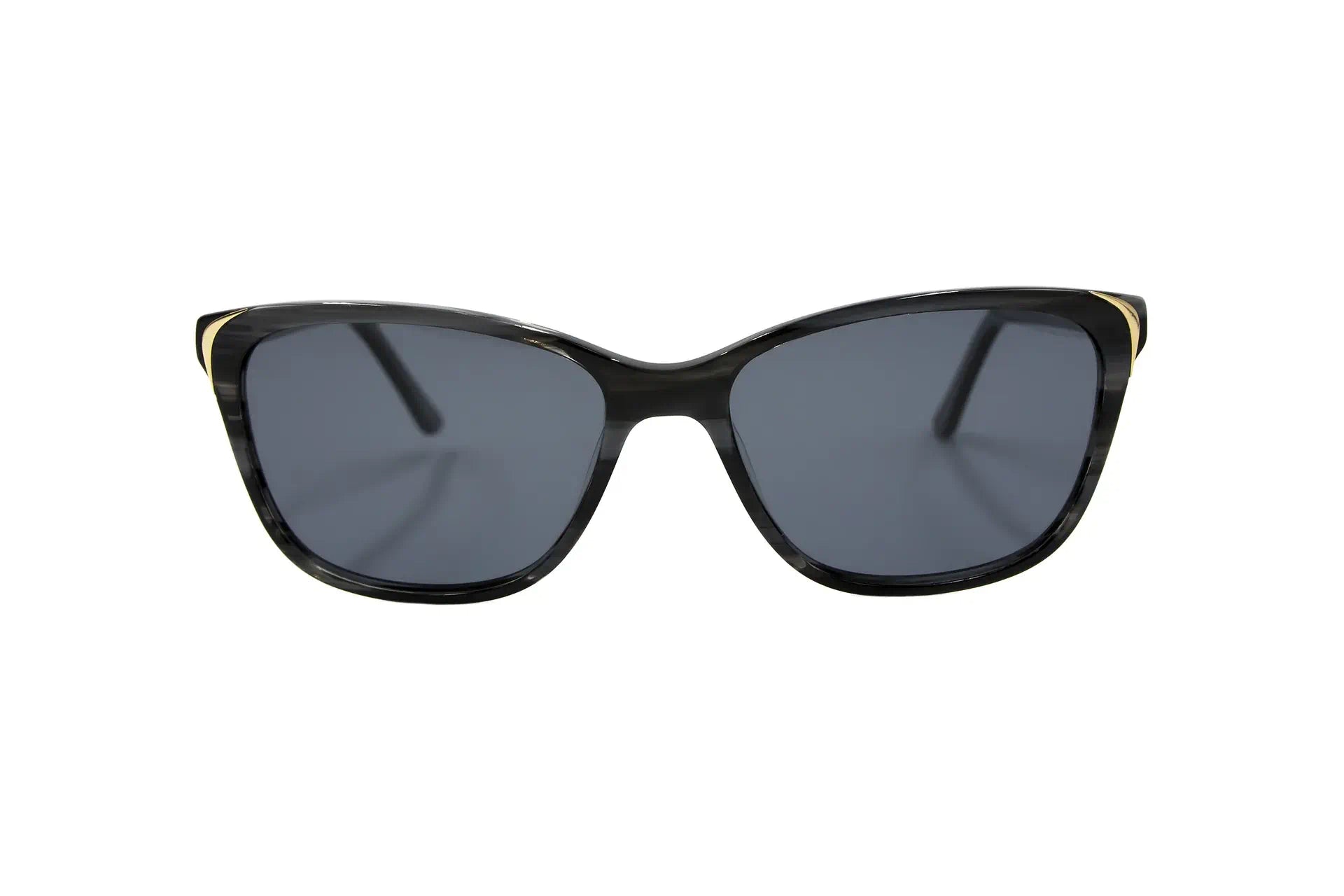 Okulary przeciwsłoneczne Eva Minge EMS 11218 C3 czarne, damskie