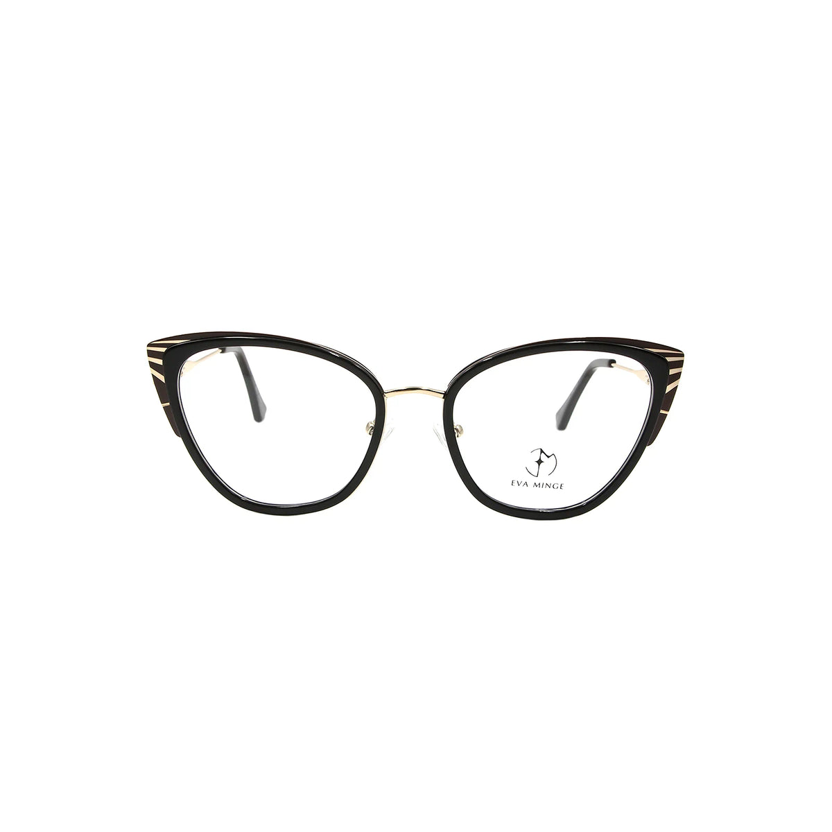 Eva Minge EM 11290 cat eye frames black, metal